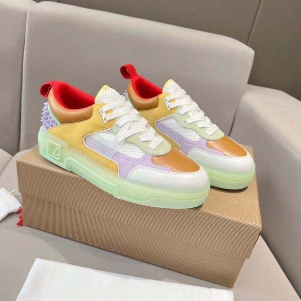 Famous Casual Shoes Sneakers Italy Men Women Originals Low Top Calfskin Platforms Designer Outdoor Running Fitness Sports Shoes S511 03