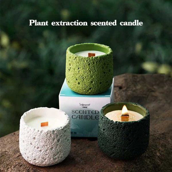 Candles Nordic INS Feng Shui Mud Cup Fragrance Candle Atmospheric Aromatherapy Soy Wax Home Decoration Bedroom Decoration Supplies CL241224