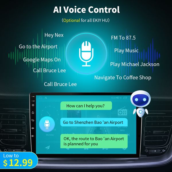 EK5 EKIY CAR RÁDIO PARA KIA CARENS 2007 - 2011 2 2 DIN AI VIDULAÇÃO MULTIMEDIA PLAY