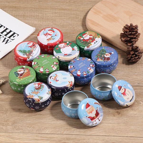 Food Savers Storage Containers 22OZ Christmas mini tin box Sealed jar packing boxes jewelry candy box storage 221202