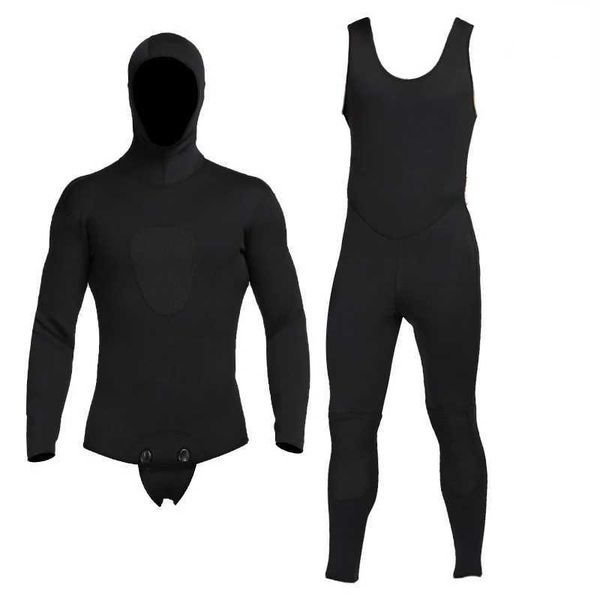3mm Split Body Diving Suit with Suspenders Diving Suit for Outdoor Swimming Snorkeling and Diving SuitXJ241220