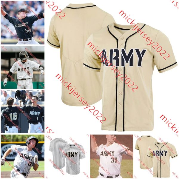 Custom Army Black Knights Baseball Jersey for Men Youth - Personalized Team Name Uniform