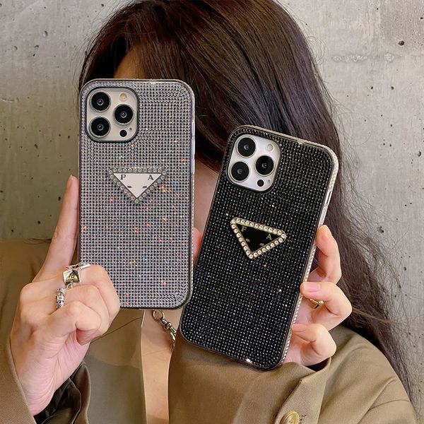designer Phone Case Luxury Glitter iPhone Cases For iPhone 15 15 Plus 14 Pro Max 13 12 11 Bling Sparkling Rhinestone Diamond Jewelled 3D Cry