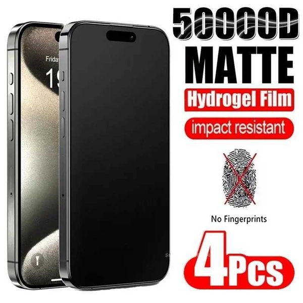 4Pcs Matte Hydrogel Film for IPhone 16 15 14 11 12 13 Pro Max Mini Frosted Screen Protector for IPhone 16 15 14 Plus XR XS MAX M250120