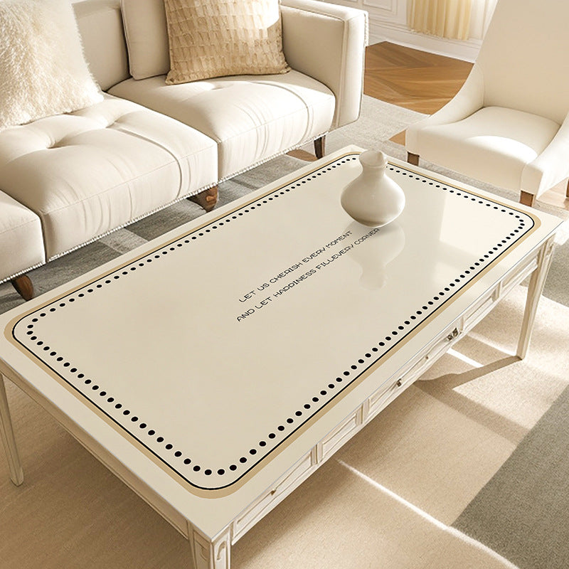 Coffee table table cloth waterproof and oil-proof washable table mat home restaurant wear-resistant tabletop protective pad RWHQ01