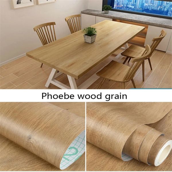 80cm Width Wood Grain PVC Wallpaper for Door Wardrobe Cupboard Table Furniture Waterproof Self Adhesive Stickers Home Decor Film