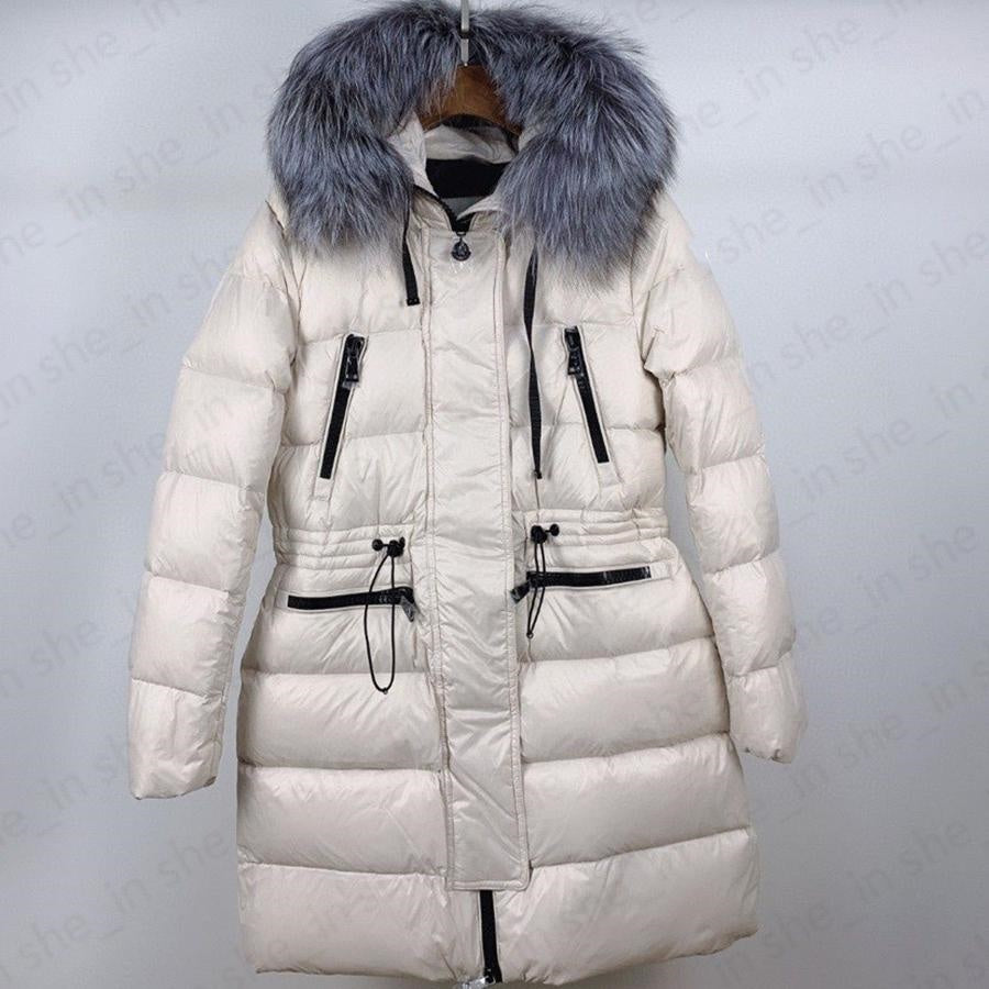 Woman Puffer Jacket Designer Women Fur Parkas Coat Winter Fashion Long Down Jackets Classic Hooded Puff Jackets Outerwear High Quality