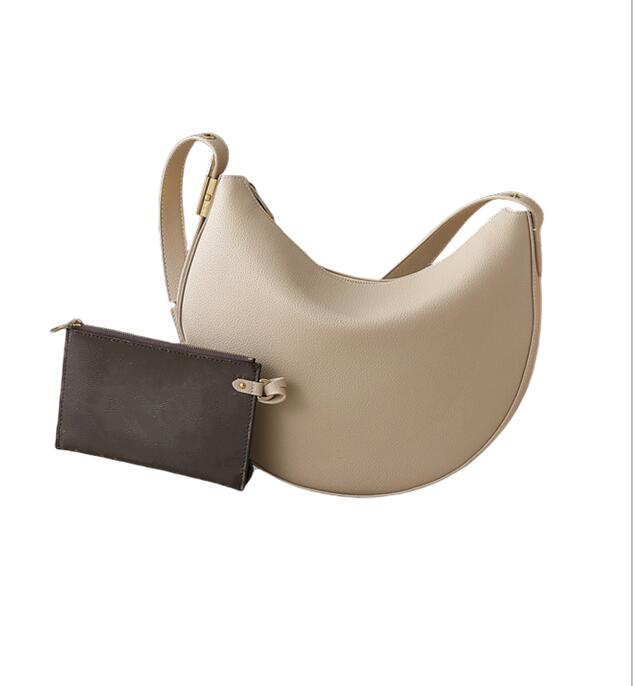 Key Cookie Shoulder Bag Luxury Designer Leather Gold Hardware Crossbody Bag Zipped Closure Handbag Removable Pouch Clutch Bag Purse