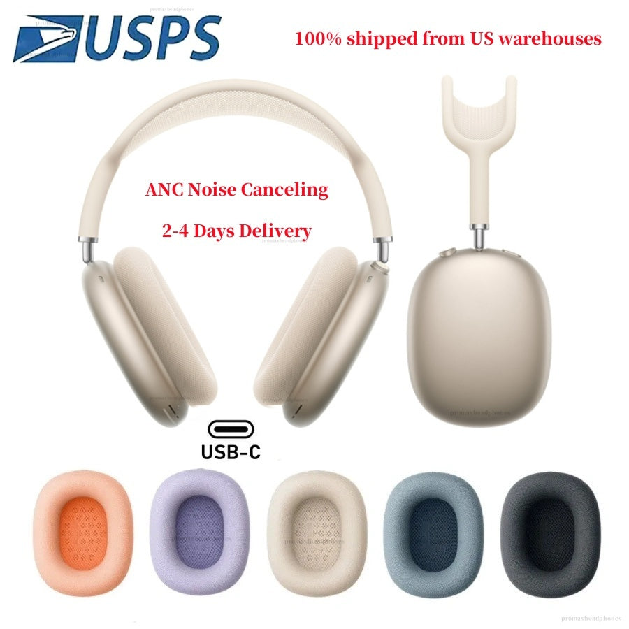 MAX Top ANC Metal Pro max air pro 2 3 4 Headband Headphone Accessories Transparent Solid Silicone Waterproof Protective case air Maxs Headphones Cas