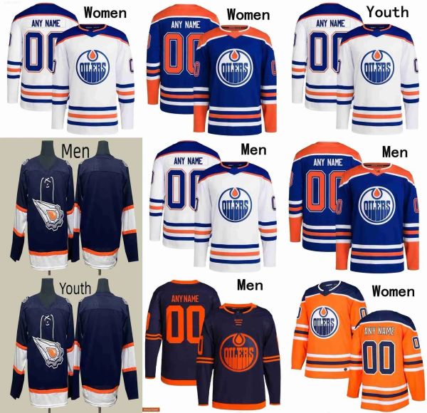 Edmonton&#039;&#039;Oilers&#039;&#039; Hockey Jerseys 97 Connor McDavid 29 Leon Draisaitl 21 Klim Kostin 26 Mattias Janmark 56 Kailer Yamamo