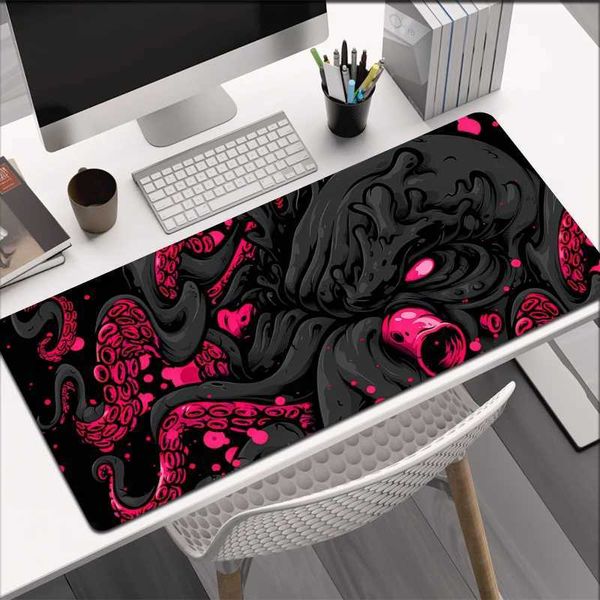 Large Mousepad Gamer Mousepads Keyboard Mat Desk Rug Octopus Monster Pc HD Desk Mats Company One Mouse Pad for Gift 90x40cm O250118