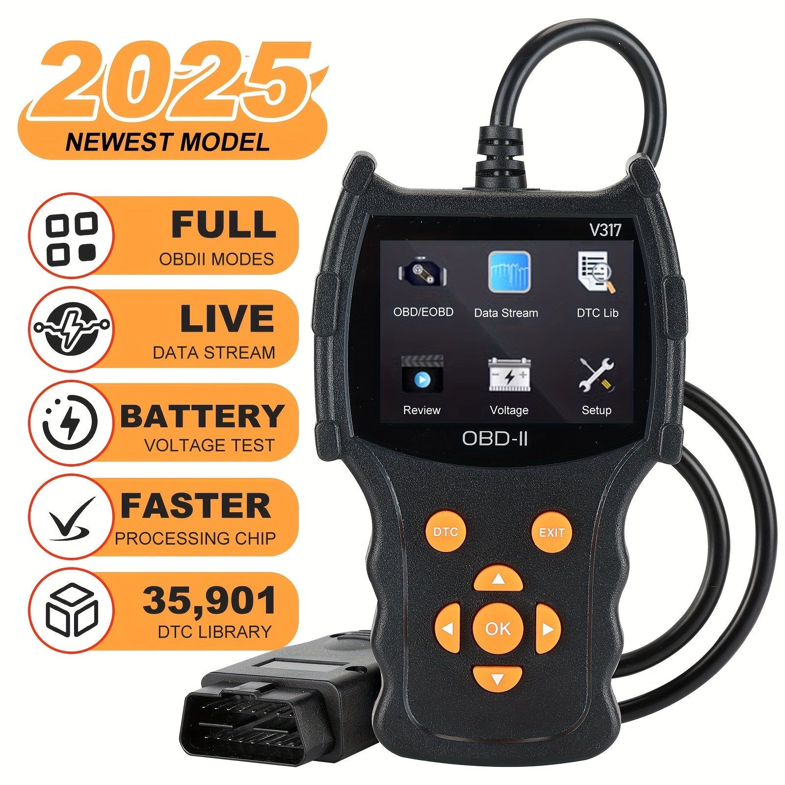 TEMU Advanced Obd Ii Scanner Car Engine Fault Code Reader Can Diagnostic Scan Tool, Read And Clear Error Codes For 1996 Or Newer Vehicle, Automotive