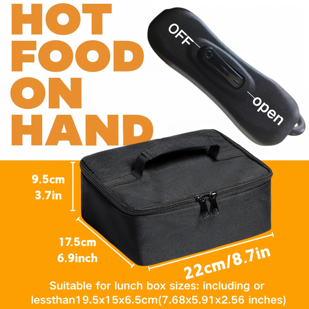 TEMU Portable Oven Personal Lunch Heater - Portable Mini Microwave Electric Lunch Bag, Insulated Bag Suitable For Office, Dining, Travel Hotel, Home