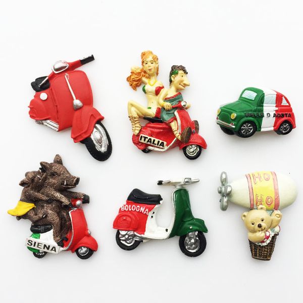Fridge Magnets Italy Souvenirs Bologn Siena Resin Magnetic Refrigerator Stickers Tourist Crafts Home Decoration Gift Ideas 230915