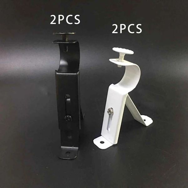 2Pcs Curtain Rod Brackets Curtain Hanger Drapery Holders Hardware Universal Support Rack for 1inch to 1.1inch Drapes Rod 240824