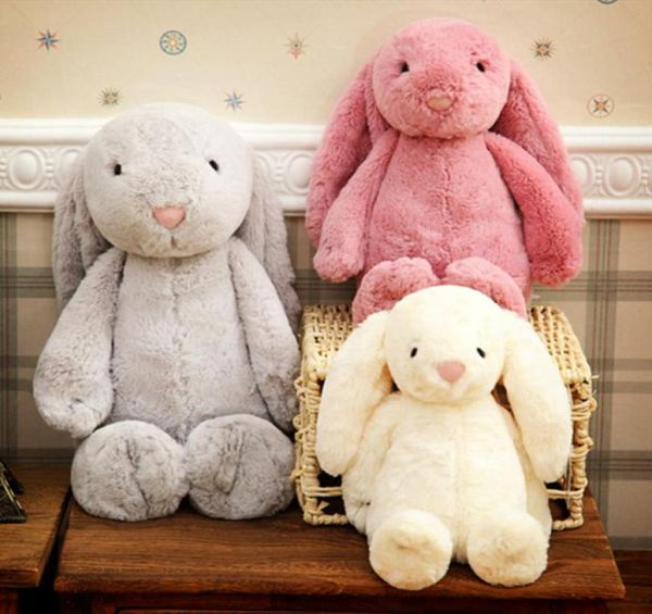 Animals Easter Rabbit Bunny Ear Plush Toy Soft Stuffed Animal Doll Toys 30Cm 40Cm Cartoon Dolls Soothing Toy 0516