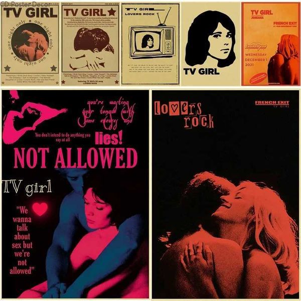 TV Girl Poster Who Really Cares-French Exit Lovers Rock Posters Music Prints Art Wall Painting Vintage Room Home Decor PictureC241223