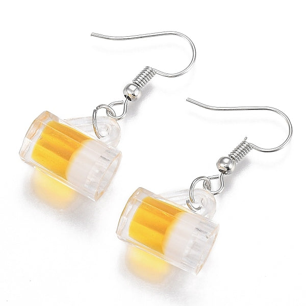 Resin Draft Beer Dangle Earring