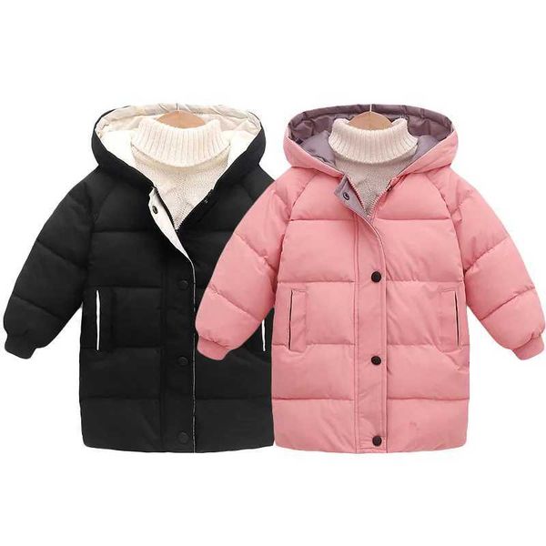Vest s Down Long Outerwear Winter Autumn Teen Cotton Clothes Boys Girls Cotton-Padded Parka Coats Big Children Thicken Warm Jacket S2412122