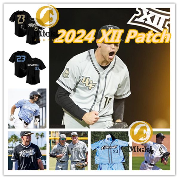 Matt Prevesk 2024 UCF Knights Baseball Jersey 13 Jack Zyska 5 Mikey Kluska 24 Braden Calise 11 Andrew Williamson Custom Stitched UCF Jerseys