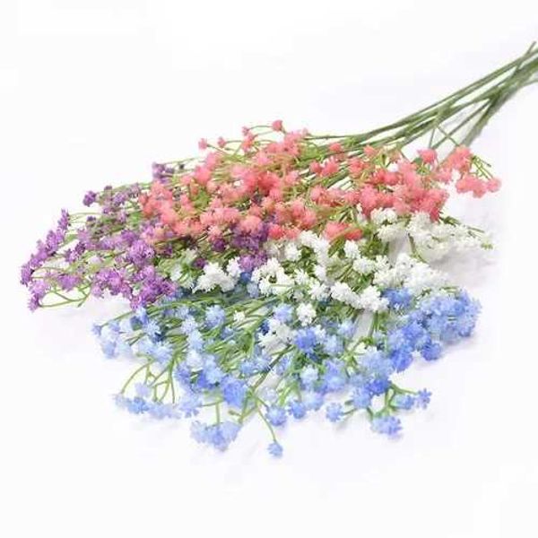 52cm baby breathing artificial flower plastic gypsy DIY flower bouquet arrangement for wedding home decoration plants Y250110