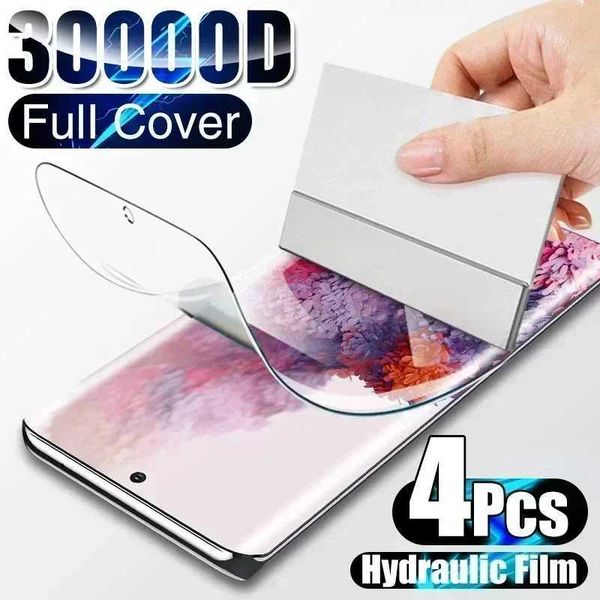 4Pcs Hydrogel Film Screen Protector For Samsung Galaxy S10 S20 S21 S22 S23 S24 Plus Ultra FE Screen Protector For Note 20 9 10T250115
