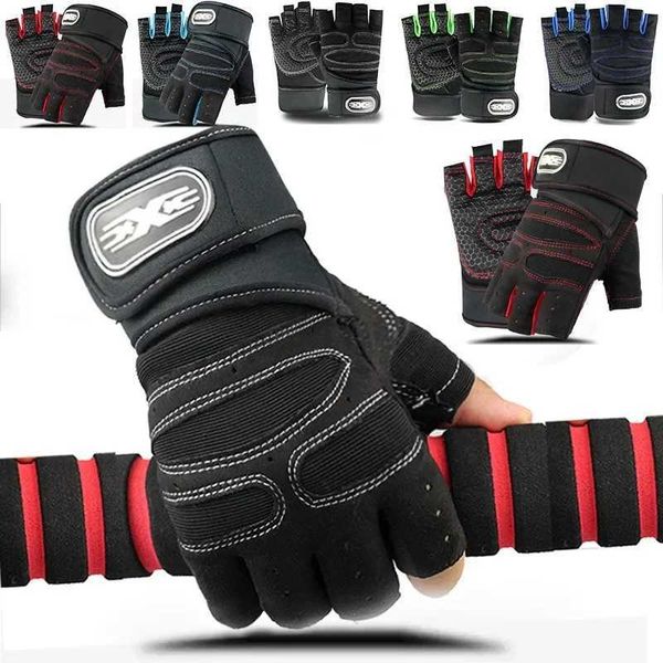 Outdoor Sport Gloves for Men Women Wrist Guard Fitn Gym Cycling Hiking Boxing Exercise Training Workout Long Wrist FingerssXJ241118