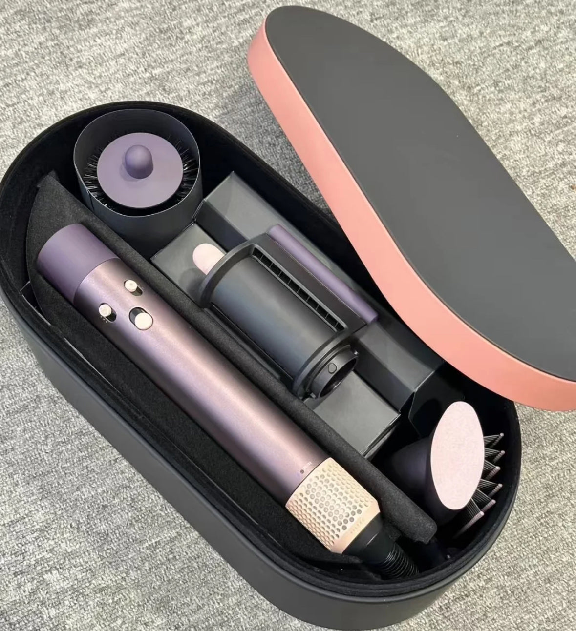 HS08 Designer Hair Curling iron Hair dryer styling tool Curler Top quality Dry & wet curling iron hairdrier 7in1 with gift box