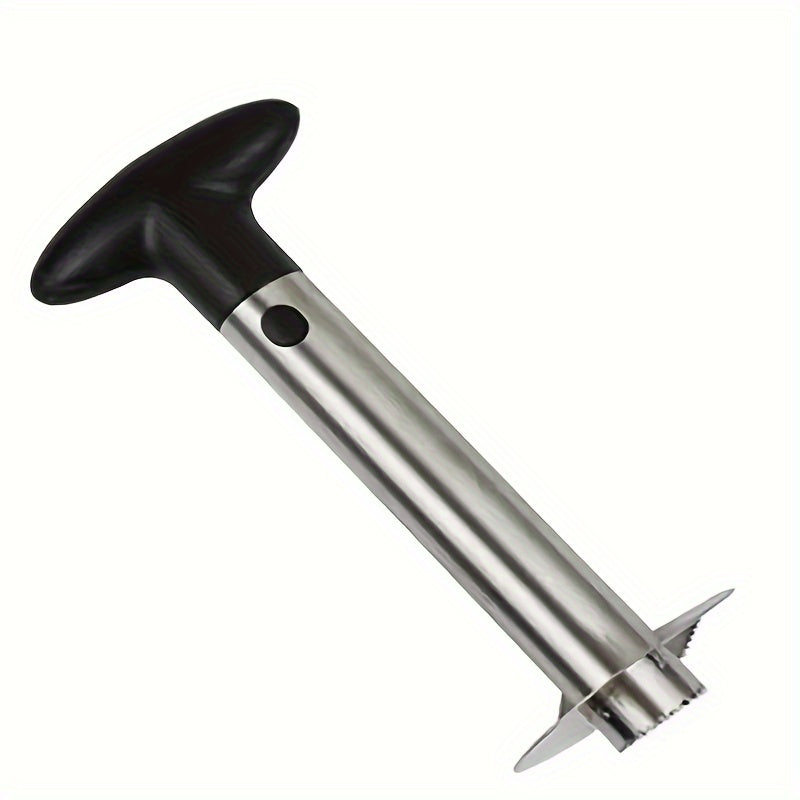 TEMU 1pc Stainless Steel Pineapple Peeler & Corer - Effortless Core, & Cut With Ergonomic Handle, Durable Kitchen Tool For Prep, Easy- For Home &
