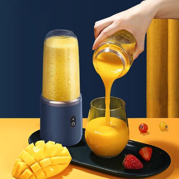 Fruit Vegetable Tools WHDPETS 400ML Portable Juicer Blender 6 Blade 304 Stainless Steel Electric Food Mixer USB Rechargeable Squeezer 230320
