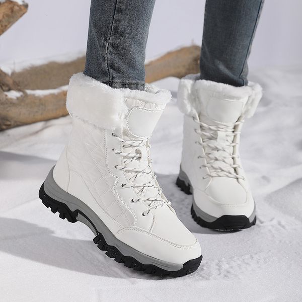 Northeast tourism sports plus size snow outdoor travel high top cotton shoes women&#039;s midsole boots winter