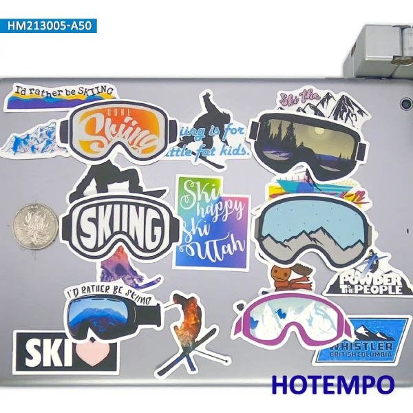 20-30-50PCS Ski Style Stickers Outdoor Sport Alpine Skiing Funny Decals for Scrapbook Luggage Bike Car Laptop Phone Sticker Toys
