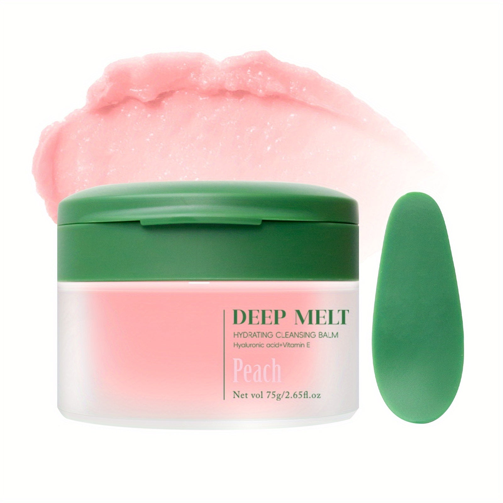 TEMU Makeup Remover Cream, Effectively Removes Waterproof Makeup, Dirt, And Oil With Vitamin E And Hyaluronic Acid, Cleansing And Purifies The Skin,