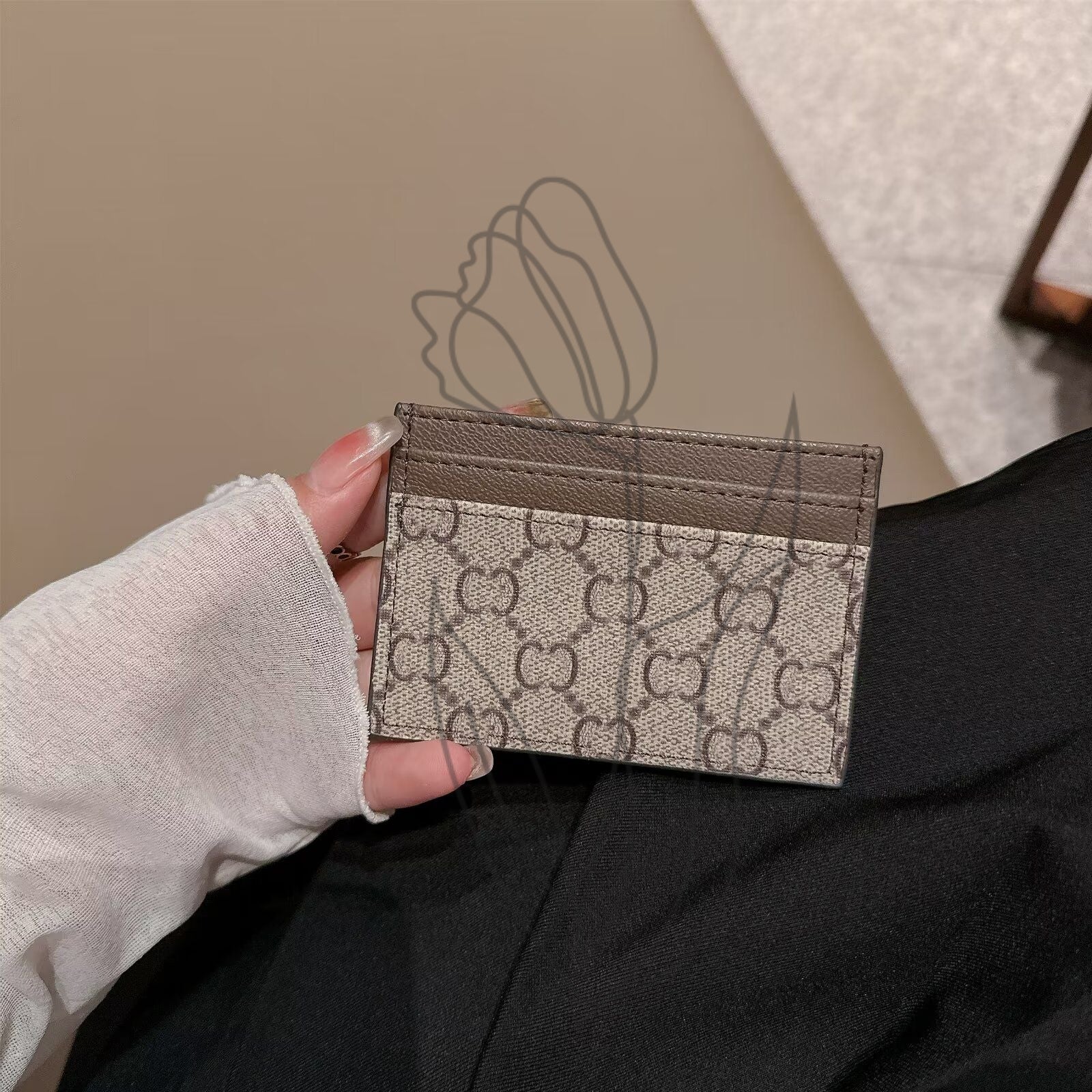 mens wallet card bag Designers Credit Holders Mini Wallets High Quality For Mens And Womens Genuine Leather Pure Color Card Holder Purses Wallet Fas