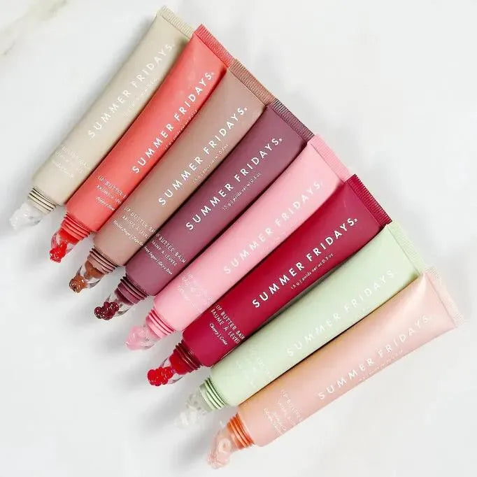 Summer Fridays Lip Balm 10 colors iced coffee Hot cocoa Liquid Lipstick moisturizes Smooth Lips Glaze Lip Gloss Oil Jelly pink sugar vanilla beige W