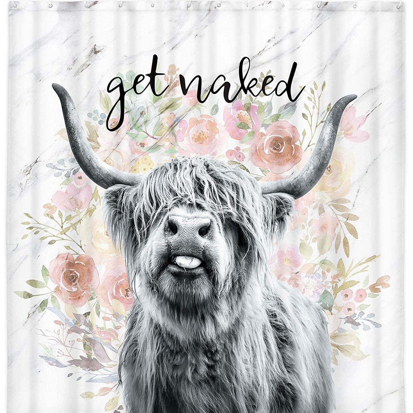 YL-37500 hot selling digital printed shower curtain animal waterproof, mildew-proof and moisture-proof bathroom dry and wet separation isolation cur