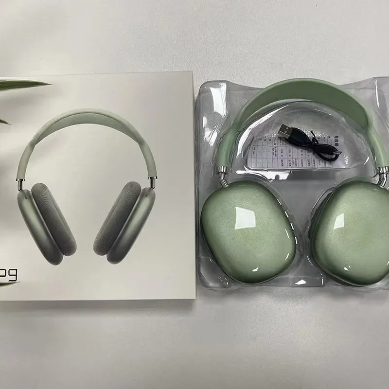 P9 Max Wireless Headphone Bluetooth Fashion Earphones Sports Headphones HiFi Stereo Sound Travel Work P9 Headset