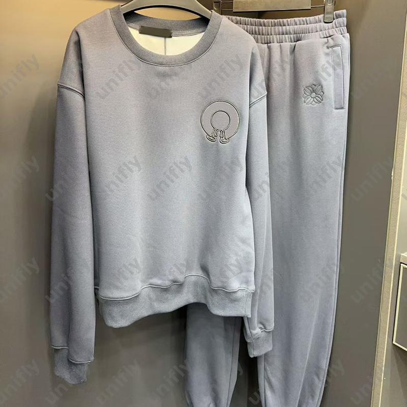 Womens Clothing Designer Hoodie Sets Pants Two-piece Luxury Outfits Female Round Neck Sweatshirt Sports Trousers Fleece-lined Tracksuits -12 DPD2509
