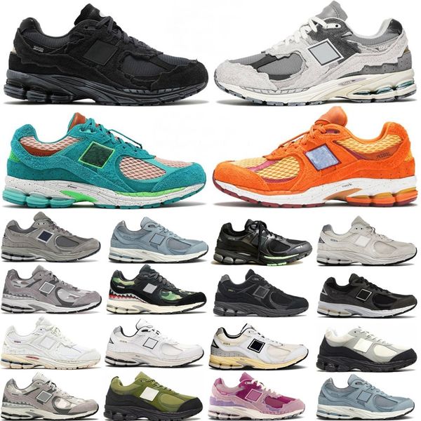 Protection Pack Black Grey New 2002r Designer Shoes Rain Cloud B2002R Grey Brown Pouch Sail The Basement Grey Grey Camo Mens Women Trainers