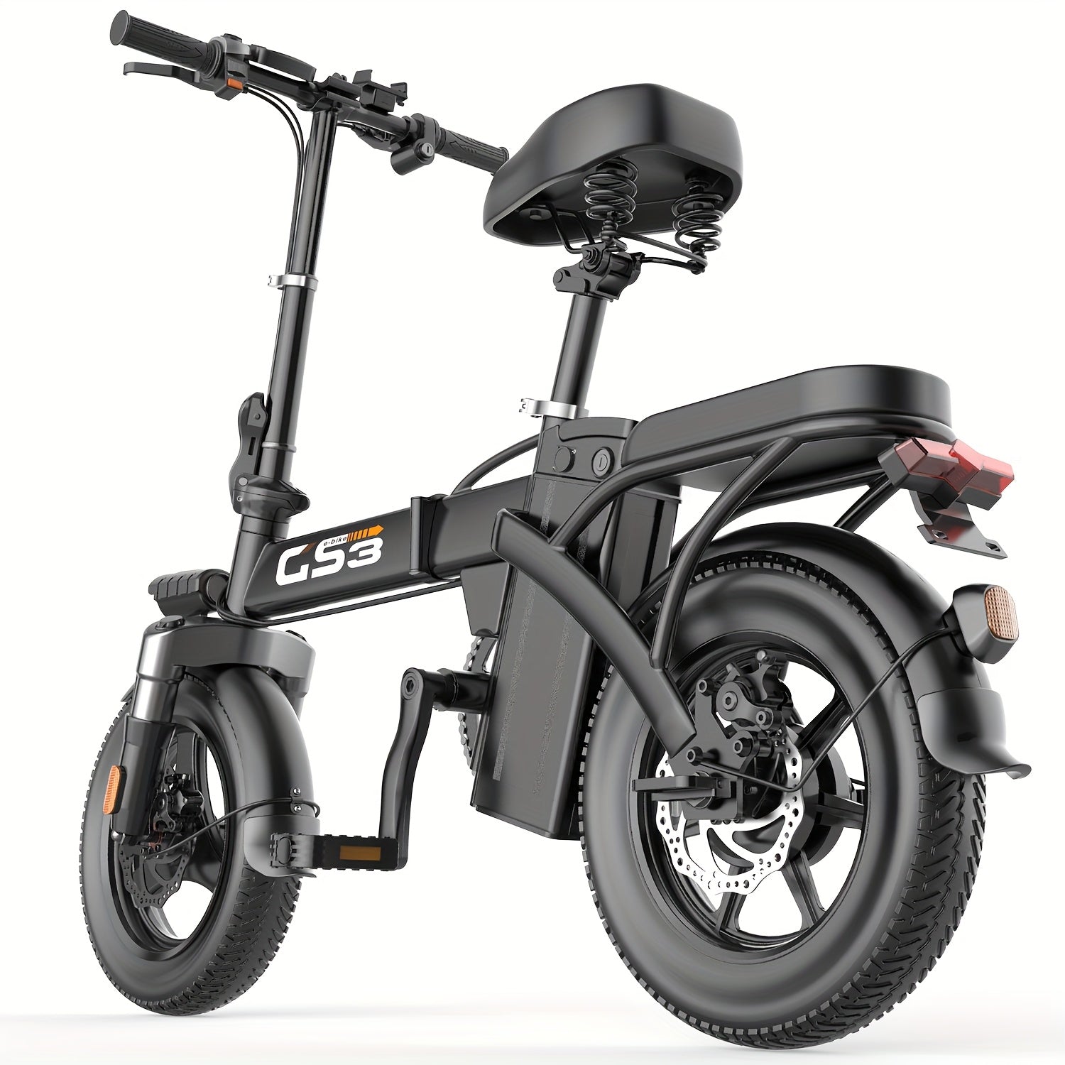 TEMU Power 740w Electric Bike For Adults, 20mph Absorption Comfortable Riding, 48v10ah-15ah, 10-35miles , 14'' Tubeless Off-road Tire, City Commuter