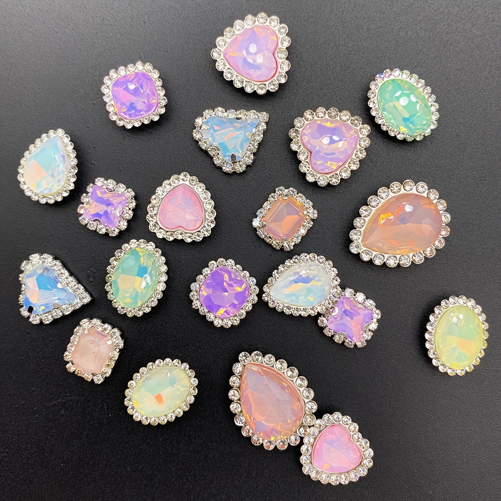 TEMU 20 Pieces Of Candy-colored Embellishments For Diy Crafts And Sewing Projects