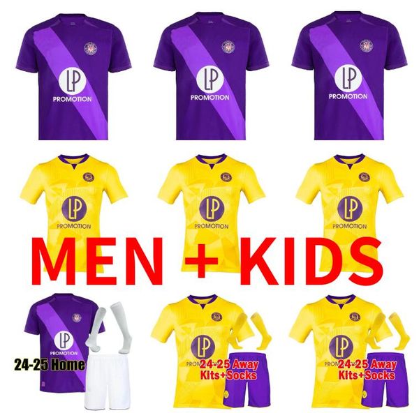 24 25 Toulouse soccer jerseys DALLINGA Home Away maillot de foot 2024 2025 Men kits football shirts uniforms ABOUKHLHL ONAIWU CHAIBI GENREAU