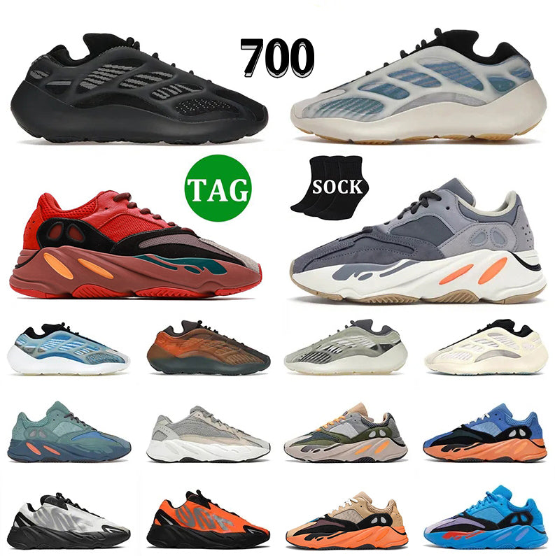 Buy Designer Running Shoe 700 v2 v3 Alvah Hi-Res Red Blue Sun Enflame Amber Inertia For Sale 500 Clay Brown Soft Vision Granite Men Women Trainers S