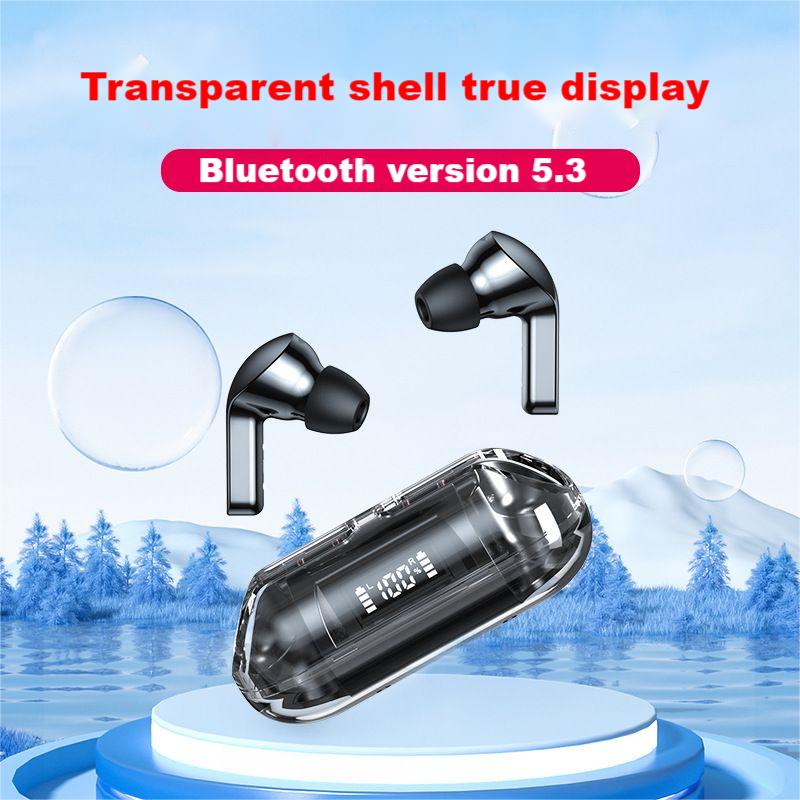 TWS Bluetooth headphone Wireless Earphone In-ear EarphoneTM20 Model Mirror screen LED display Two Earbuds with built-in Microphone high Quality Head