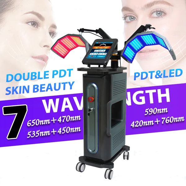 Hot Selling Pdt Red Light Therapy Facial Wrinkle Removal Acne Treatment Anti-aging Skin Rejuvenation With 7 Colours Light