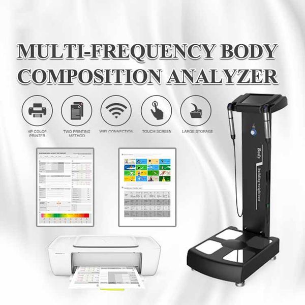 Weight And Height Measuring In Body Scanners Professional Body Composition Analyzer Beauty Machine With Wi-fi Scan Code