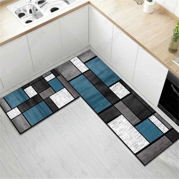 Modern kitchen floor mat living room bedroom decoration carpet home lobby entrance door balcony bathroom door anti slip foot mat Y241021