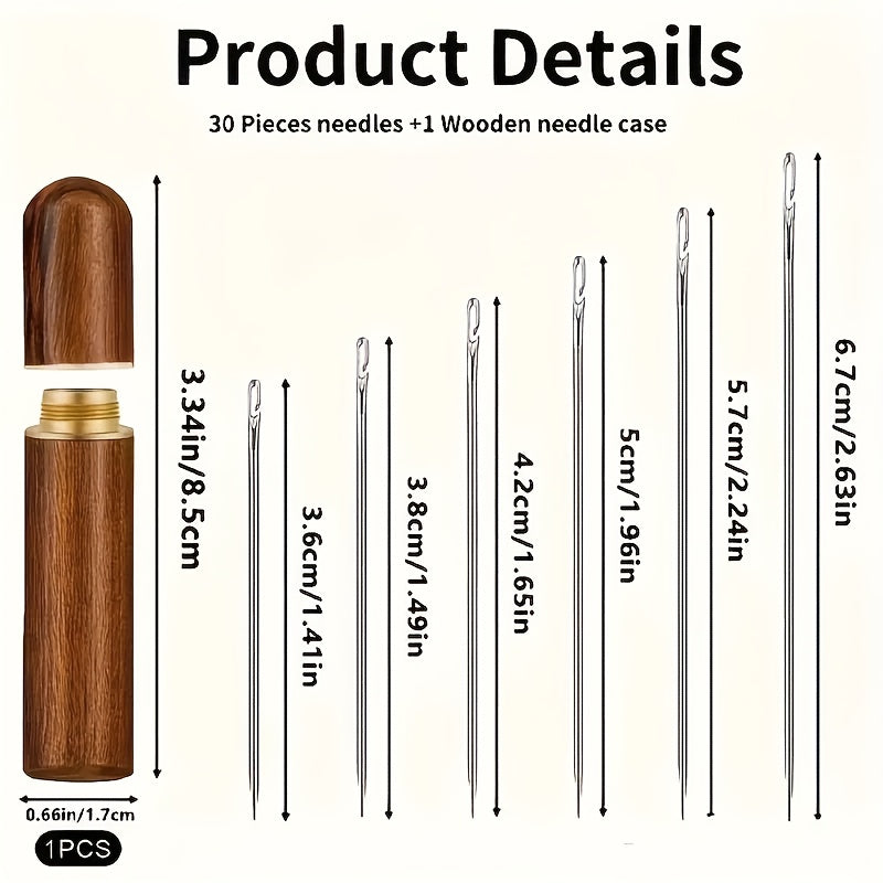 TEMU Side Holes Blind Needles Elderly Hand Sewing Needle For Sewing Household Diy Apparel Beading