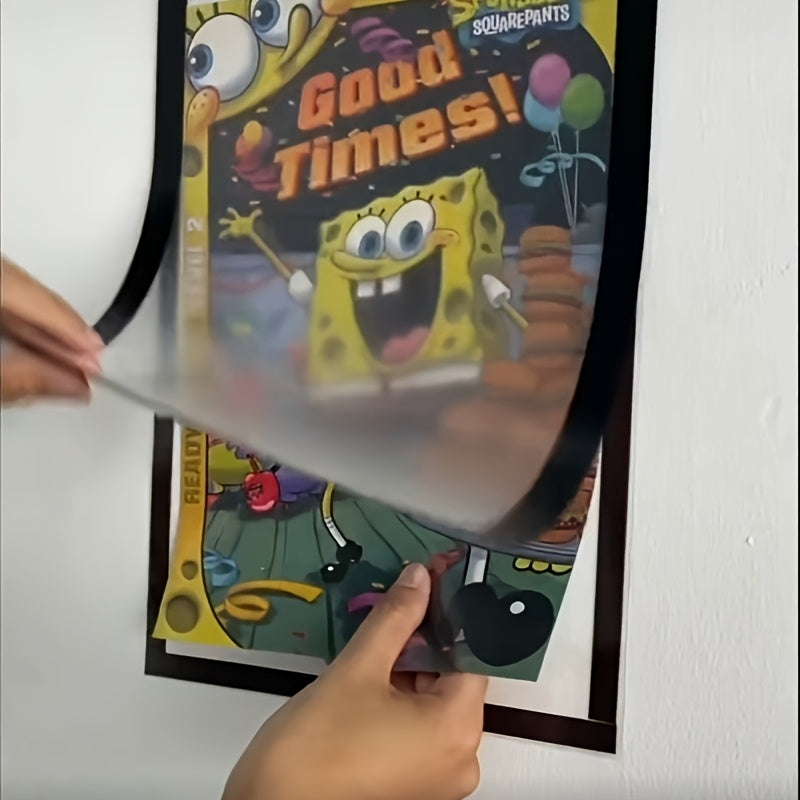 TEMU 10pcs A4 Magnetic Photo Frame, Diamond Picture Frame - Free To Change Images, Self-adhesive Wall Hanging Suitable For Photos, Diamond Paintings,