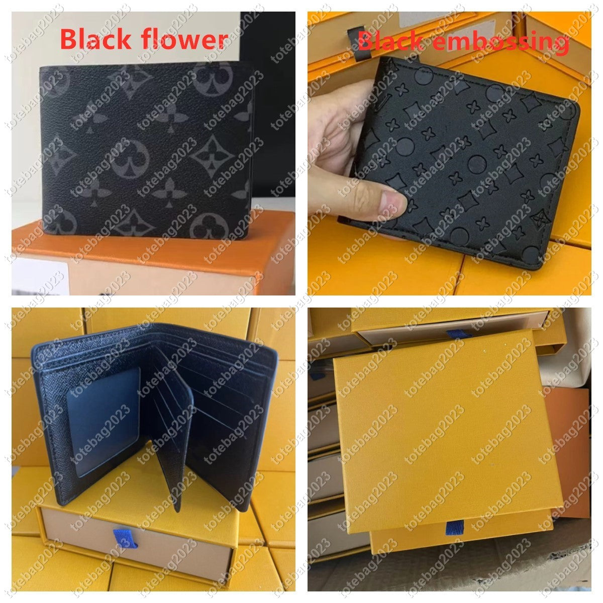 totebag2023 High quality Designers Luxury Genuine Leather Wallets Fashion Designer Wallets Retro Handbag For Men Classic Card Holders Coin Purse Fam